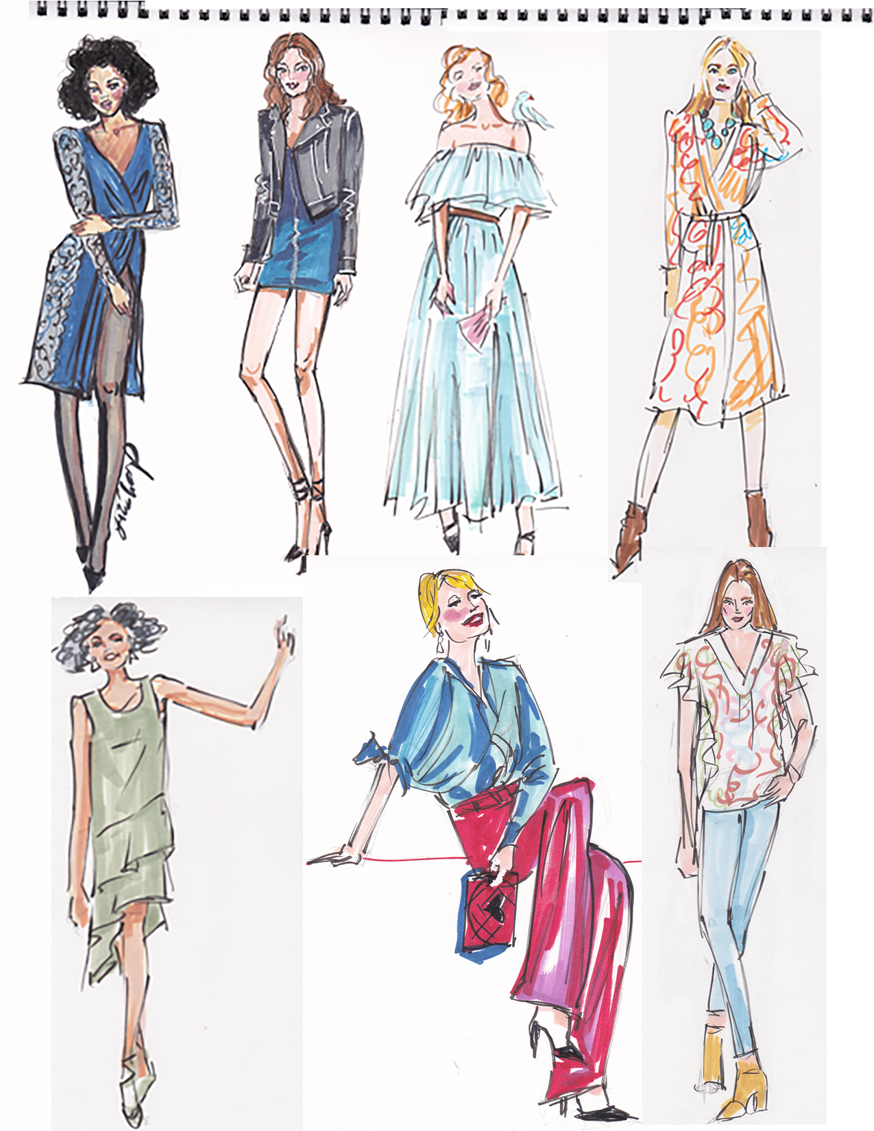 daily 5 min. fashion sketches